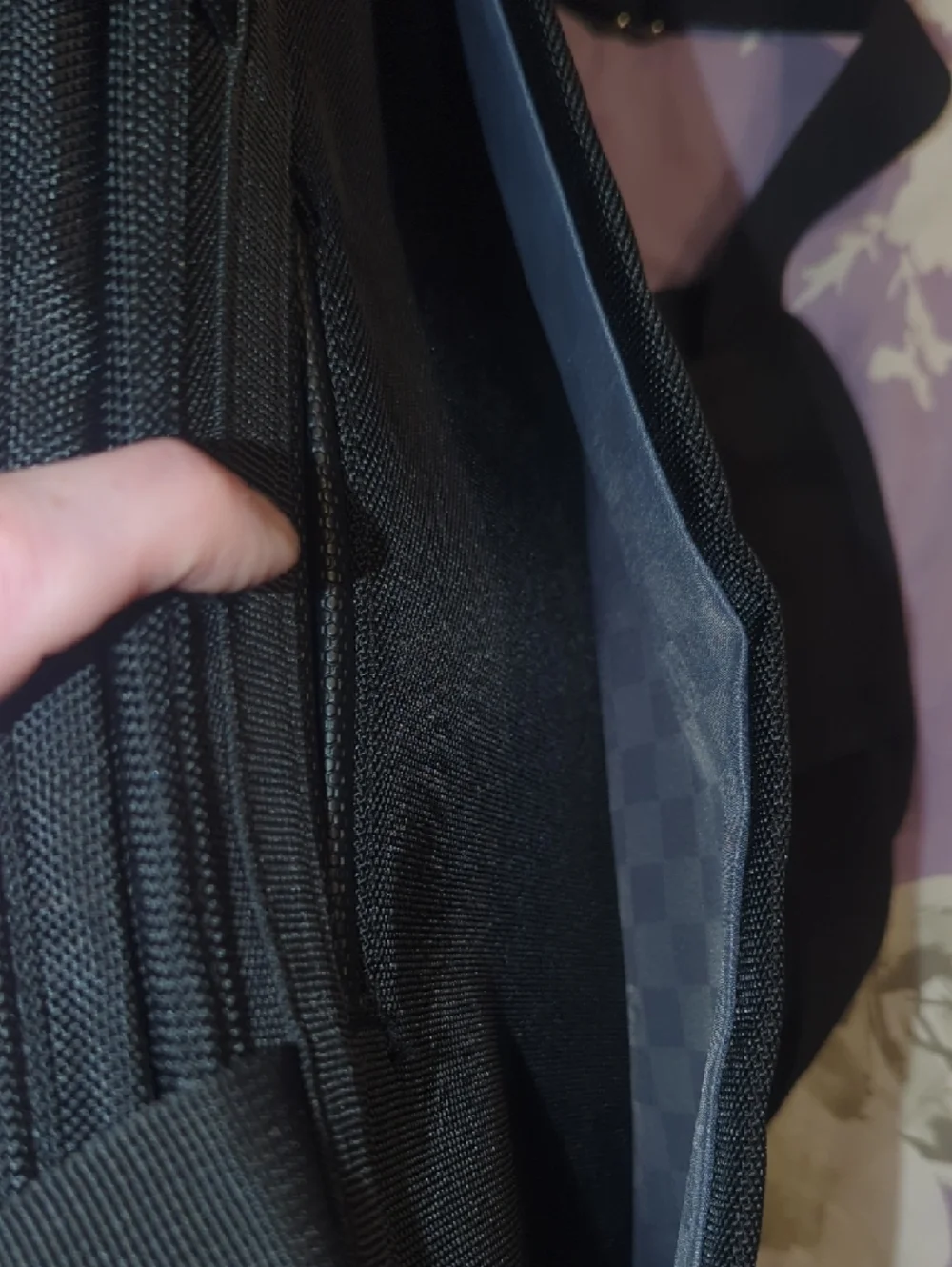 Black Laptop Bag with Adjustable Strap